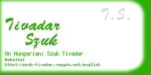 tivadar szuk business card